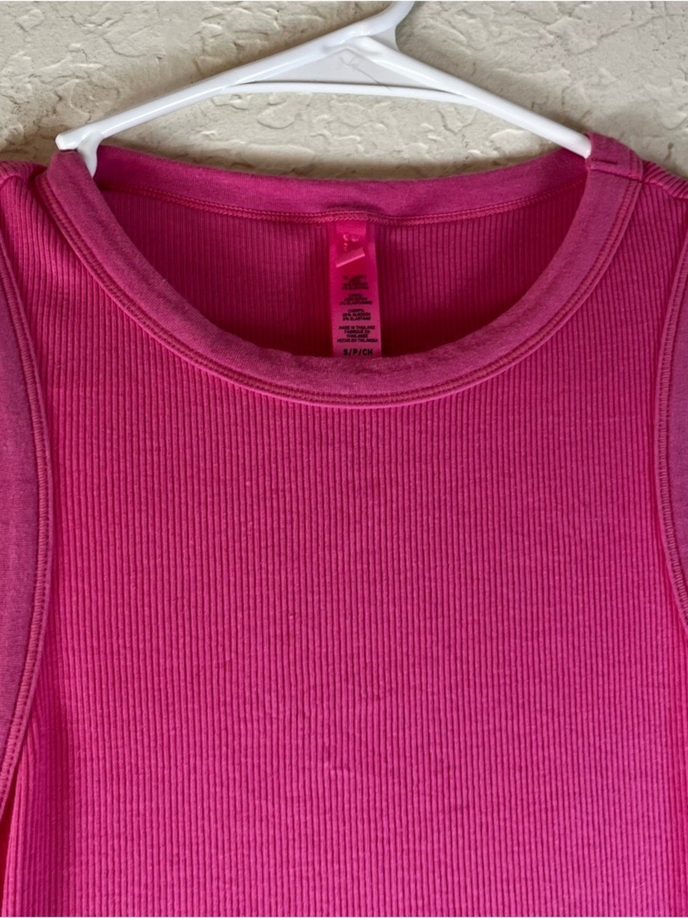 Skims Ribbed High Neck Tank Mini Dress in Sugar Pink - Picture 4 of 10